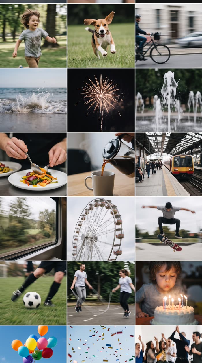 A camera roll filling up with long videos.